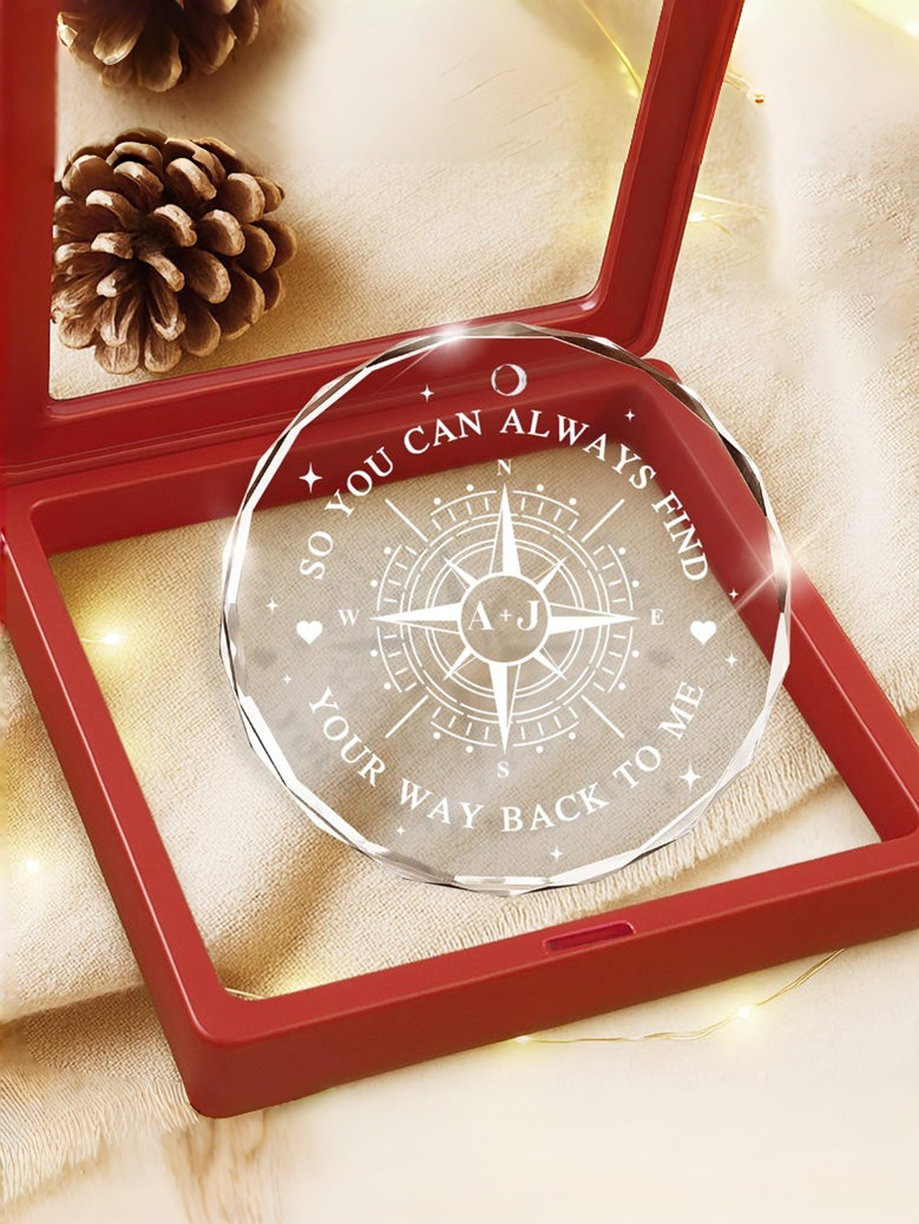 Personalized Glass Decorative Pendant